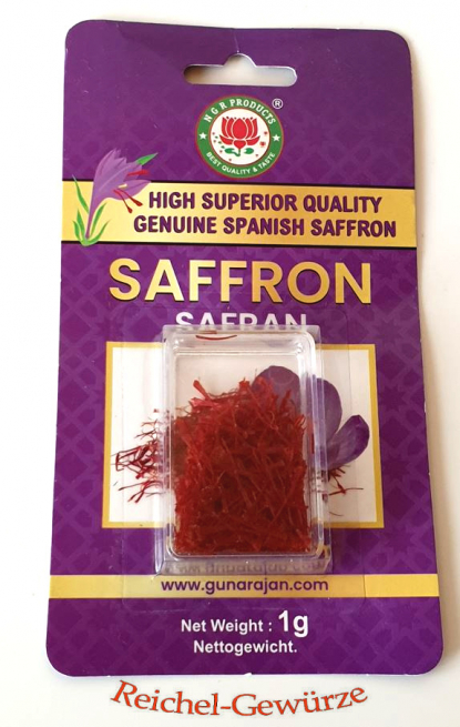 Safranfäden ganz ( aus Spanien) 1g